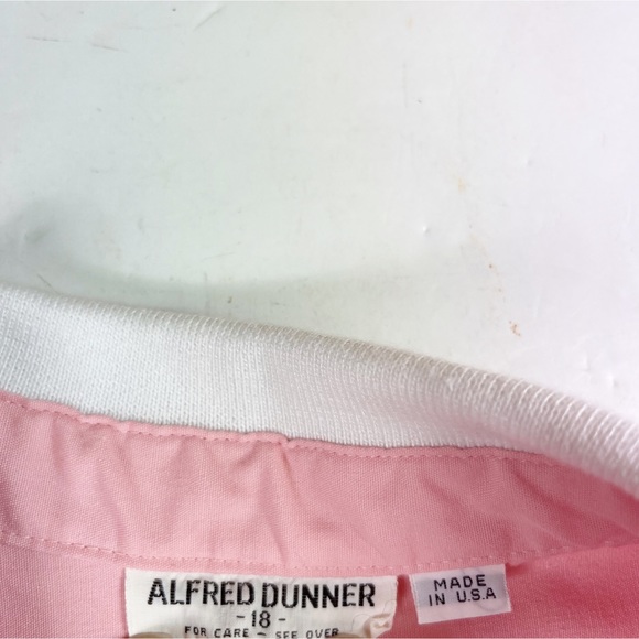 Vintage 80s Jacket Womens size 18 Pink Button Front Made in USA - Picture 8 of 11